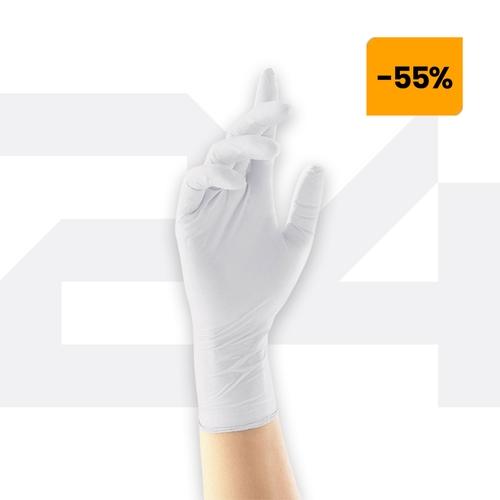 Gumikesztyű latex púderes S 100 db/doboz GMT Super Gloves fehér