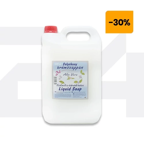 Folyékony szappan, 5 liter, balzsamos, Aloe Vera Mild