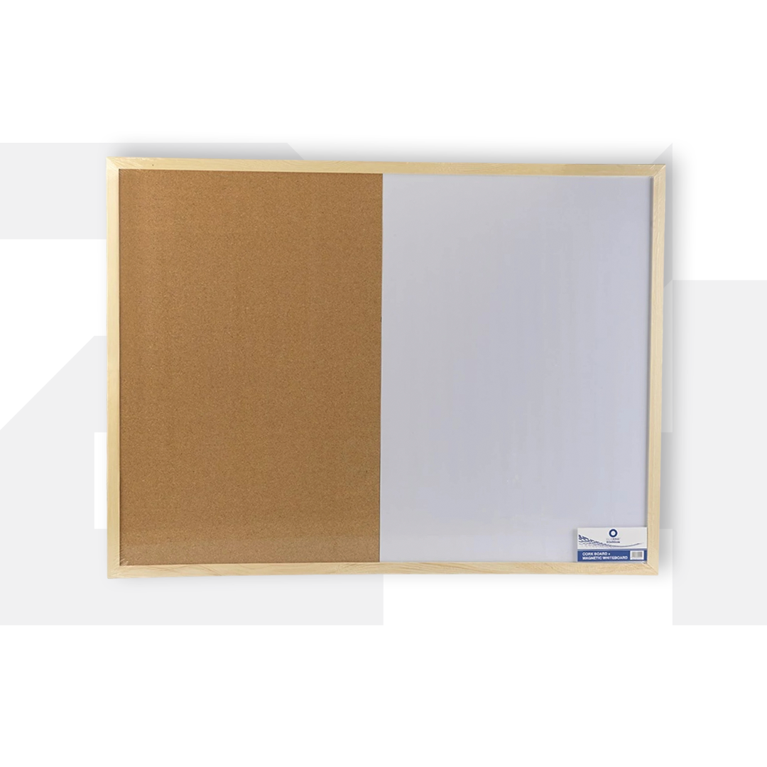 Kombinált parafa + fehér tábla 60x80cm, Bluering®