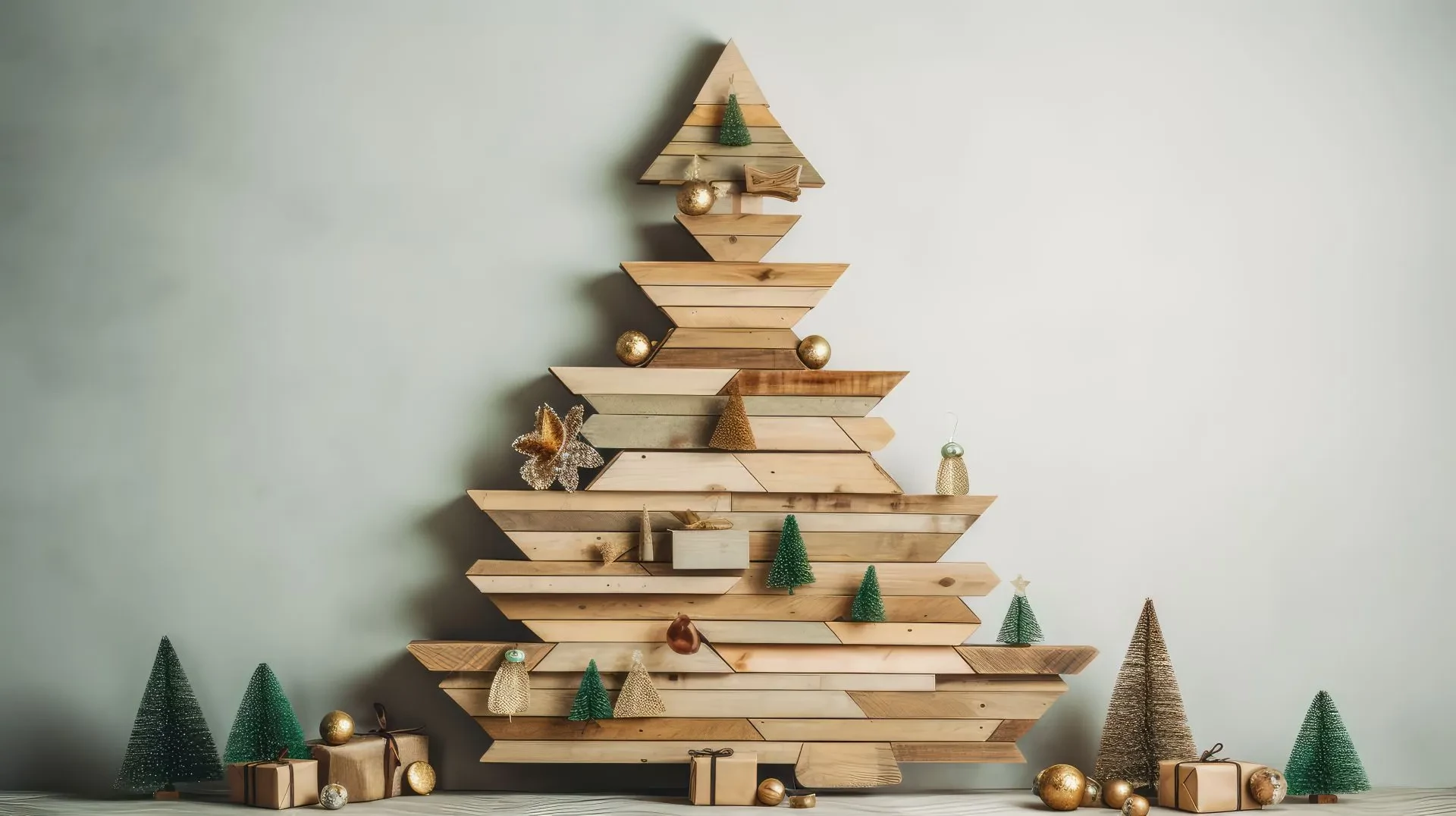 Kreatív falikarácsonyfa kis lakásba, praktikus karácsonyi dekoráció otthonra