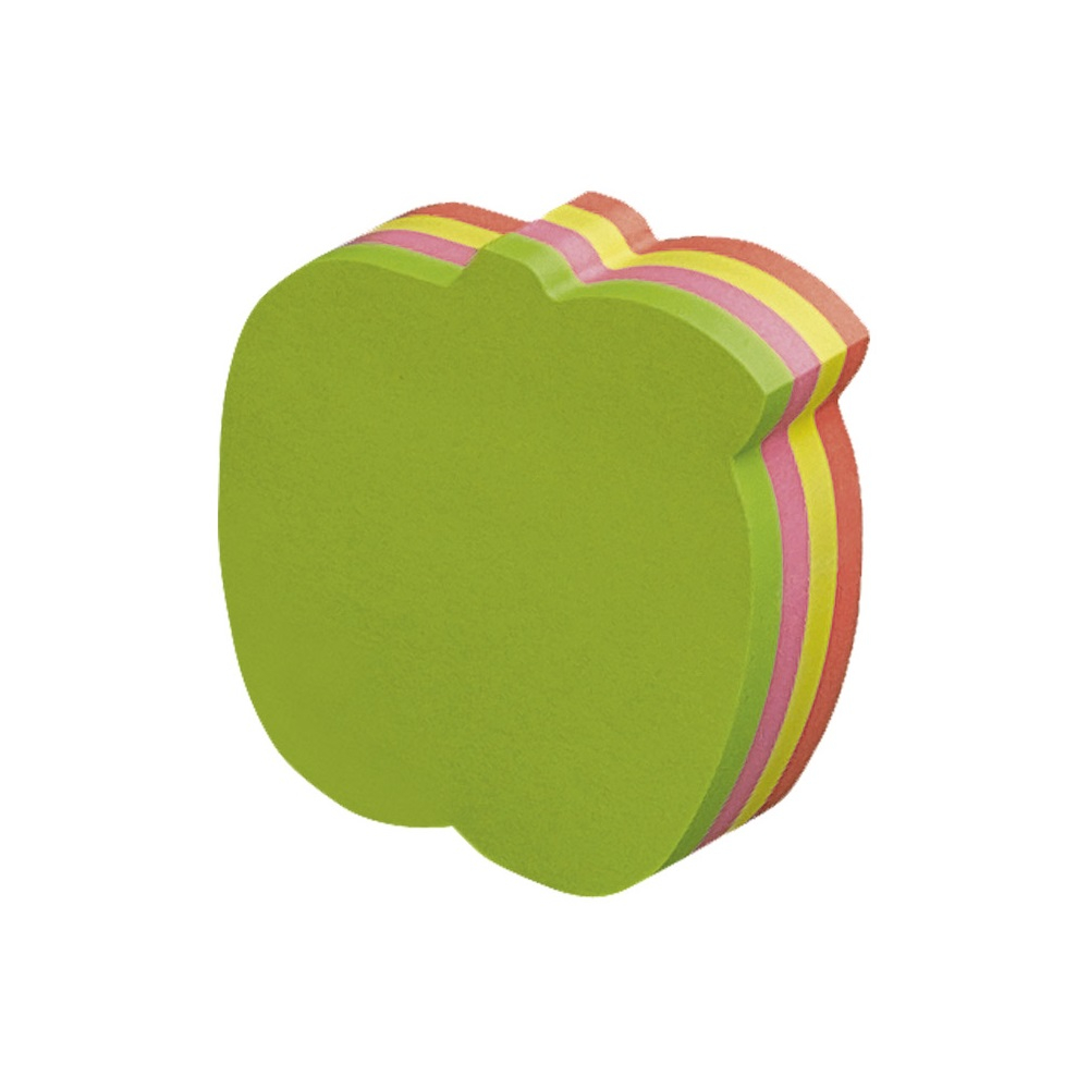Jegyzettömb öntapadó, alma alakú, 70x70mm, 200lap, Gln