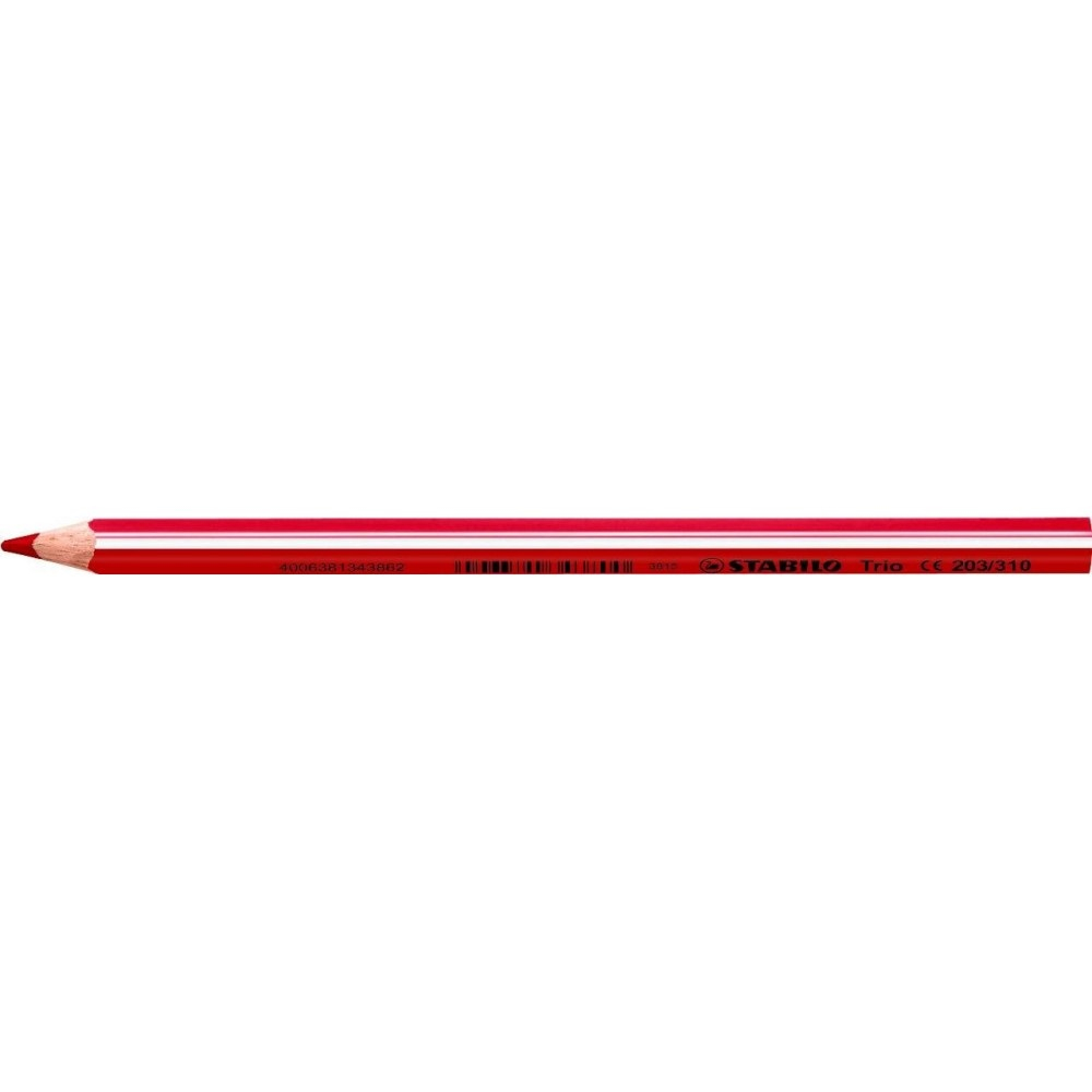 Színes ceruza vastag háromszögletű Stabilo TRIO 203/310 piros