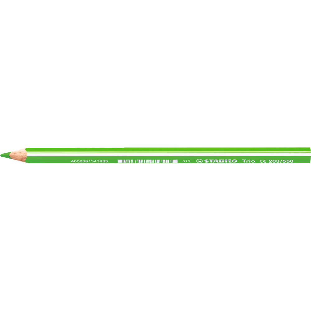 Színes ceruza vastag háromszögletű STABILO TRIO 203/550 világoszöld