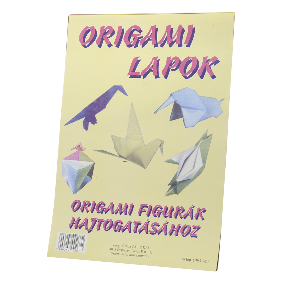 Origami papír A4, 20 lapos