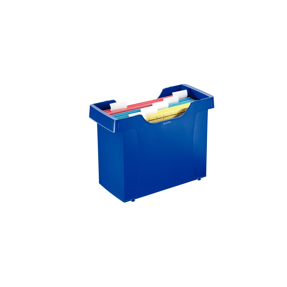 Függőmappa tároló, műanyag 5 db függőmappával Leitz Plus kék