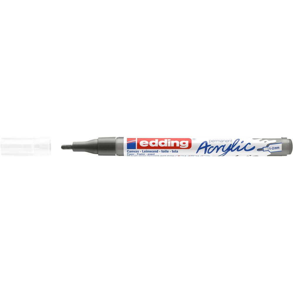Akril marker 1-2mm, Edding 5300 antracit 