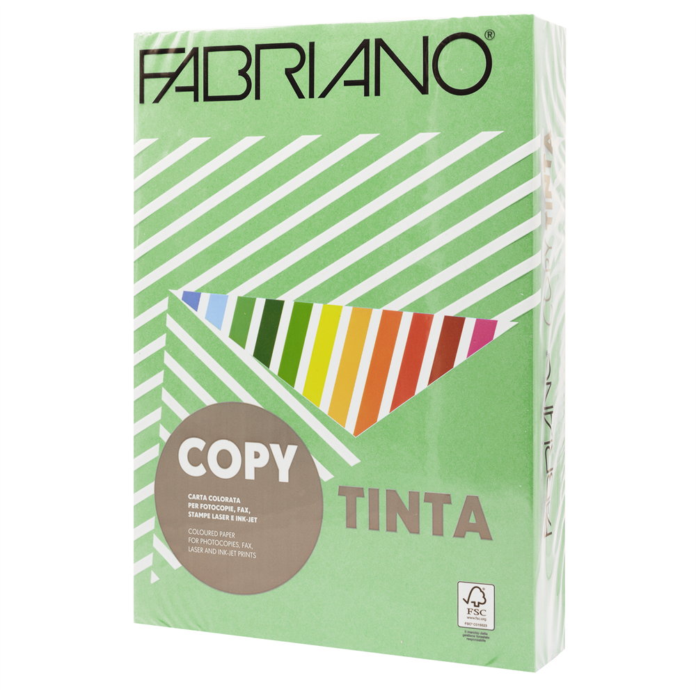 Másolópapír, színes, A4, 80g. Fabriano CopyTinta 500ív/csomag. intenzív sötétzöld