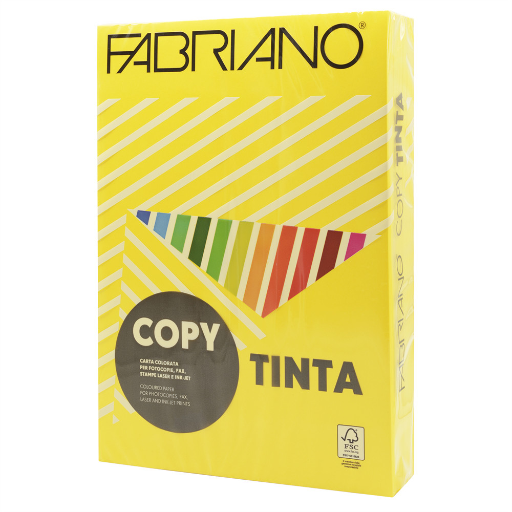 Másolópapír, színes, A3, 80g. Fabriano CopyTinta 250ív/csomag. intenzív sárga