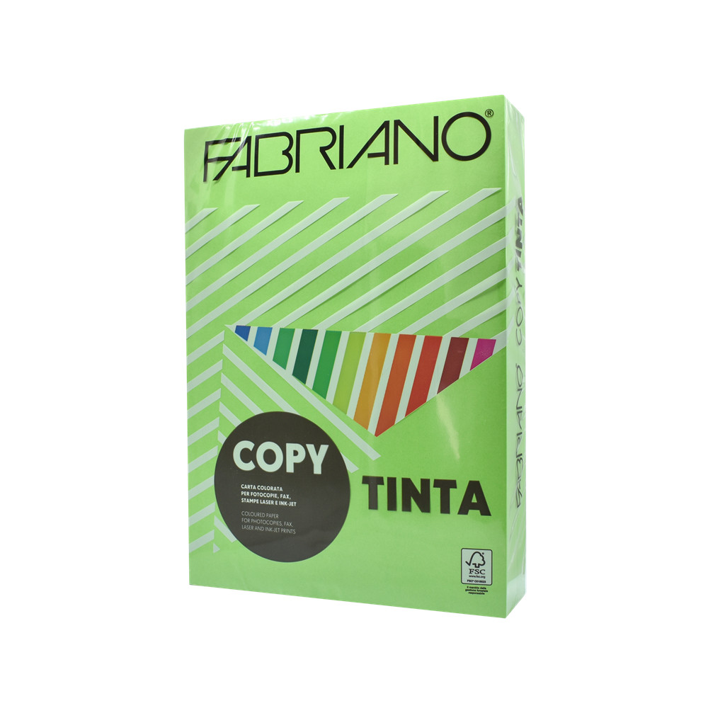 Másolópapír, színes, A3, 80g. Fabriano CopyTinta 250ív/csomag. intenzív világoszöld