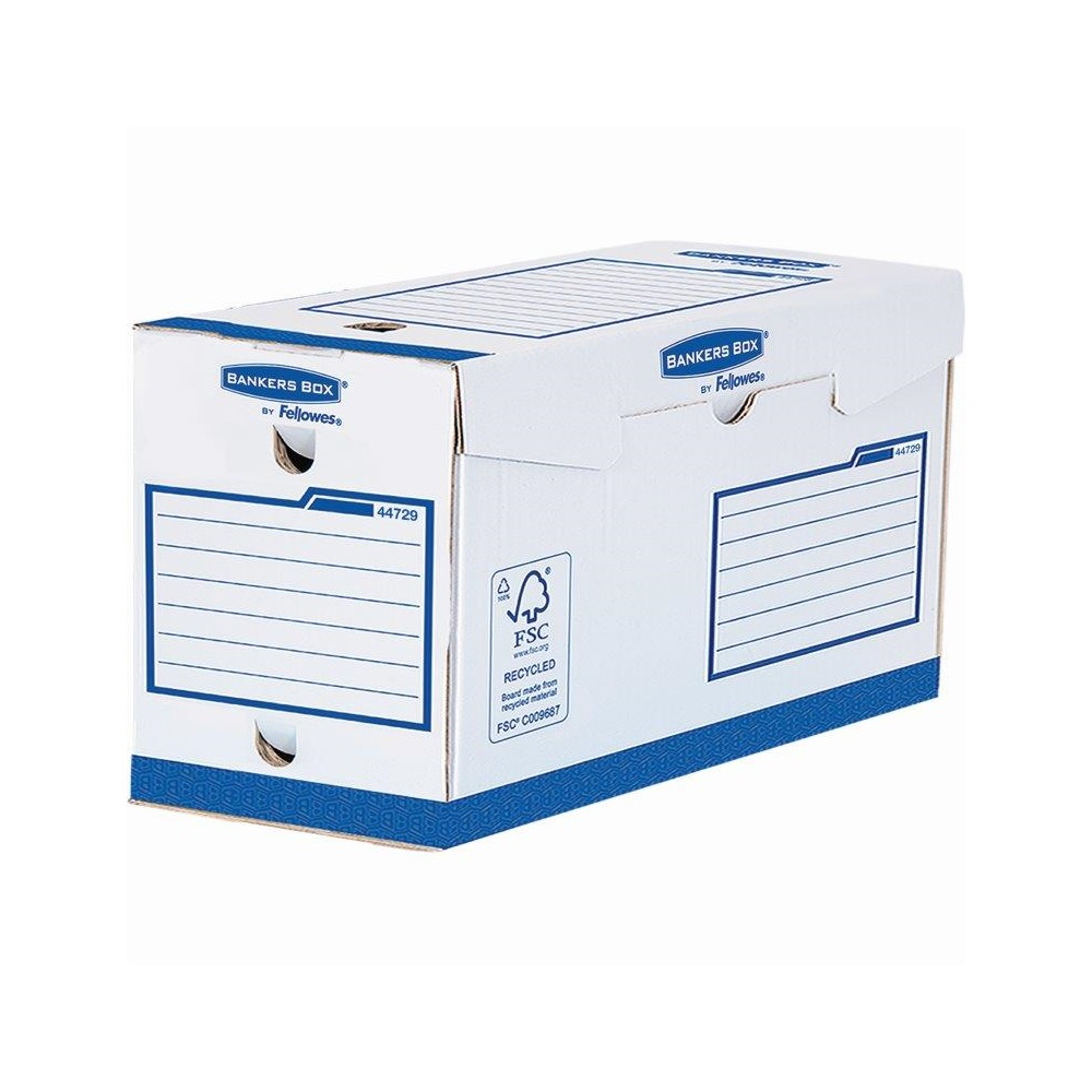 Archiváló doboz Extra erős, A4+, 200mm, Fellowes® Bankers Box Basic, 20 db/csomag, kék/fehér