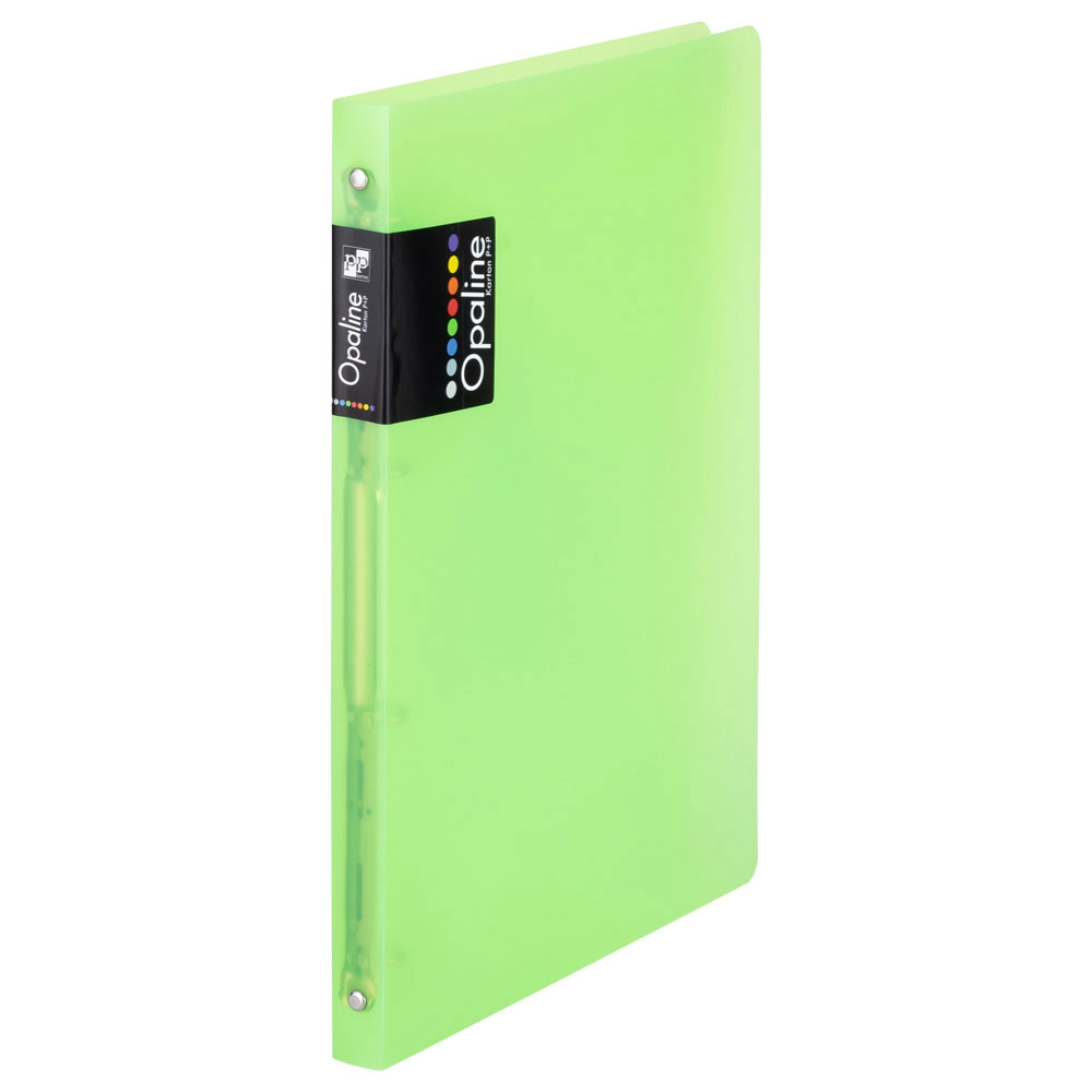 Gyűrűskönyv A4, 4 gyűrűs 2cm gerinc PP,  Karton P+P Opaline zöld