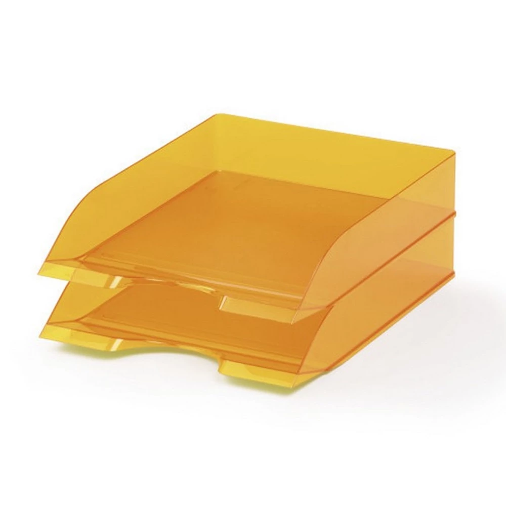 Irattálca Durable Basic, áttetsző narancssárga