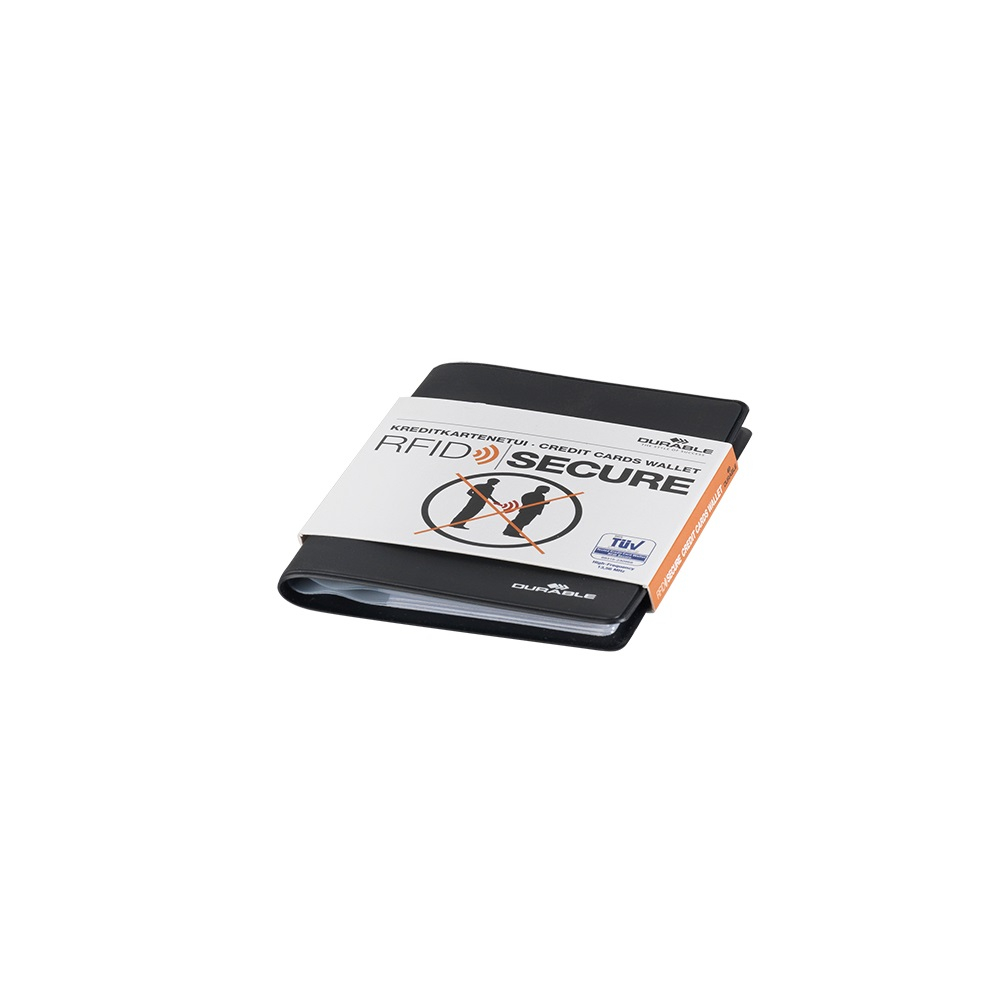 Bankkártya tok 54x86mm, 8 db-os tok RFID védelem Durable