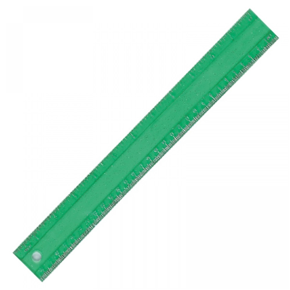 Vonalzó 30cm, hajlékony MF922538 műanyag zöld