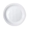 Tányér fehér műanyag 22 cm – 100 db, egyszer használatos tányér hideg-meleg ételekhez