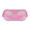 Ételtároló doboz 0,7 literes csatos és szelepes mikrós-fagyasztós_lányos színek