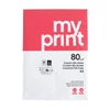 My Print A4 másolópapír, 80 g/m², 500 ív/csomag – irodai és otthoni nyomtatáshoz, megbízható, univerzális fehér papír