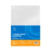 Bluering® Genotherm „L” típusú A4 dokumentumtartó, 85 micron vastag, narancsos felületű, 100 db/csomag