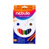 Nebulo vastag, háromszögletű színes ceruza készlet – 12 különböző szín, stabil heggyel és ergonomikus formával