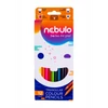 Nebulo háromszögletű 12 darabos színes ceruzakészlet, ergonomikus fogással, iskolához és kreatív rajzhoz