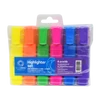 Lapos testű Bluering szövegkiemelő készlet 6 különböző színnel jegyzeteléshez