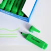Bluering zöld szövegkiemelő filc lapos kialakítású tolltesttel irodai és iskolai használatra