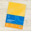 A4 dokumentumvédő L-tasak – Bluering® sárga 80 mikron genotherm, 25 db, rendszerezéshez
