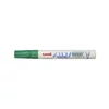 Uni PX-20 zöld lakkmarker, 2–3 mm hegyvastagságú, fedő, fény- és vízálló tinta, fémtestes kivitel