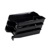 fekete Bluering műanyag irattálca 355x255x60 mm méretben
