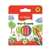 Keyroad Wax Crayon zsírkréta készlet 8x90 mm, 24 db/bliszter, vegyes színek