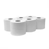 Hófehér, 2 rétegű közületi toalettpapír, 100 % cellulóz, 19 cm átmérő, 105 méteres tekercs, kartonban 12 darab
