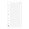 Gyűrűs kalendárium utántöltő csomag  2/413 fehér papíros négyzethálós jegyzet M mérethez Realsystem