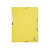 Gumis mappa karton  prespán A/4 Exacompta citromsárga
