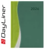 Határidőnapló Dubai A5 napi, fehér lapokkal zöld-zöld Dayliner 2026.
