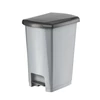 25L antracit pedálos szemetes – újrahasznosított műanyagból készült, helytakarékos keskeny kialakítású kuka, irodai és otthoni szemétgyűjtéshez (UP401-245)