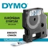 Dymo D1 feliratozógép szalag S0720500/45010 12mmx7m fekete/víztiszta ORIGINAL