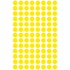 Etikett címke, jelölésre o8 mm, 104 címke/ív, 4 ív/doboz, Avery sárga