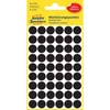 Etikett címke, o12mm, jelölésre, 54 címke/ív, 5 ív/doboz, Avery fekete