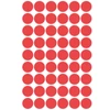 Etikett címke, o12mm, jelölésre, 54 címke/ív, 5 ív/doboz, Avery piros