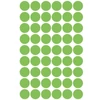 Etikett címke, o12mm, jelölésre, világos 54 címke/ív, 5 ív/doboz, Avery zöld