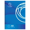 Bluering® spirálfüzet A5 méretben, 70 lapos, vonalas belsővel, fém spirálkötéssel