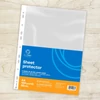 Lefűzhető, víztiszta A4 genotherm 50 micron Bluering 100 db-os kiszerelésben iratvédelemhez