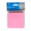 Öntapadó jegyzetlap tömb 76×76 mm – Bluering® neon pink, 80 lap, irodai és otthoni rendszerezéshez
