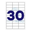 Bluering® öntapadó etikett címke 70×29,6 mm – 30 címke/lap, 100 lapos csomag, feliratozáshoz és rendszerezéshez