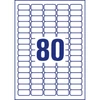Etikett címke, univerzális visszaszedhető 35,6 x16,9 mm, 80 címke/ív, 100 ív/doboz, Avery fehér