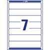 Etikett címke, iratrendező 192 x38 mm, 7 címke/ív, 100 ív/doboz, Avery fehér