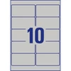 Etikett 96x50,8 mm 20 lap 10címke/lap ipari ezüst poliészter címke AVERY L6012-20