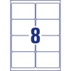 Etikett címke, ultra ellenálló 99,1 x67,7 mm, 8 címke/ív, 10 ív/doboz, Avery fehér
