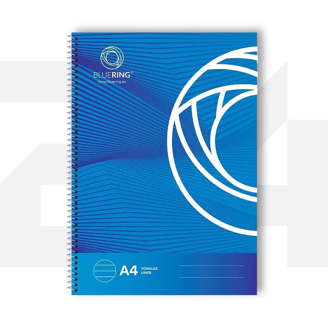 Spirálfüzet A4, 70lap, Bluering® vonalas