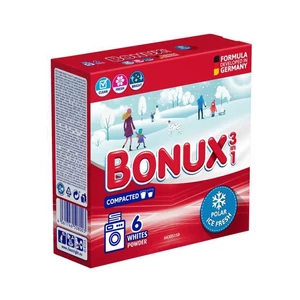 Mosópor 390 g (6 mosás) fehér ruhákhoz Bonux Ice Fresh
